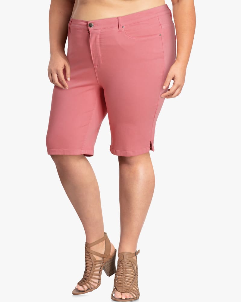 Front of plus size  Dakota Bermuda Shorts by Curve Appeal | Dia&Co | dia_product_style_image_id:133218